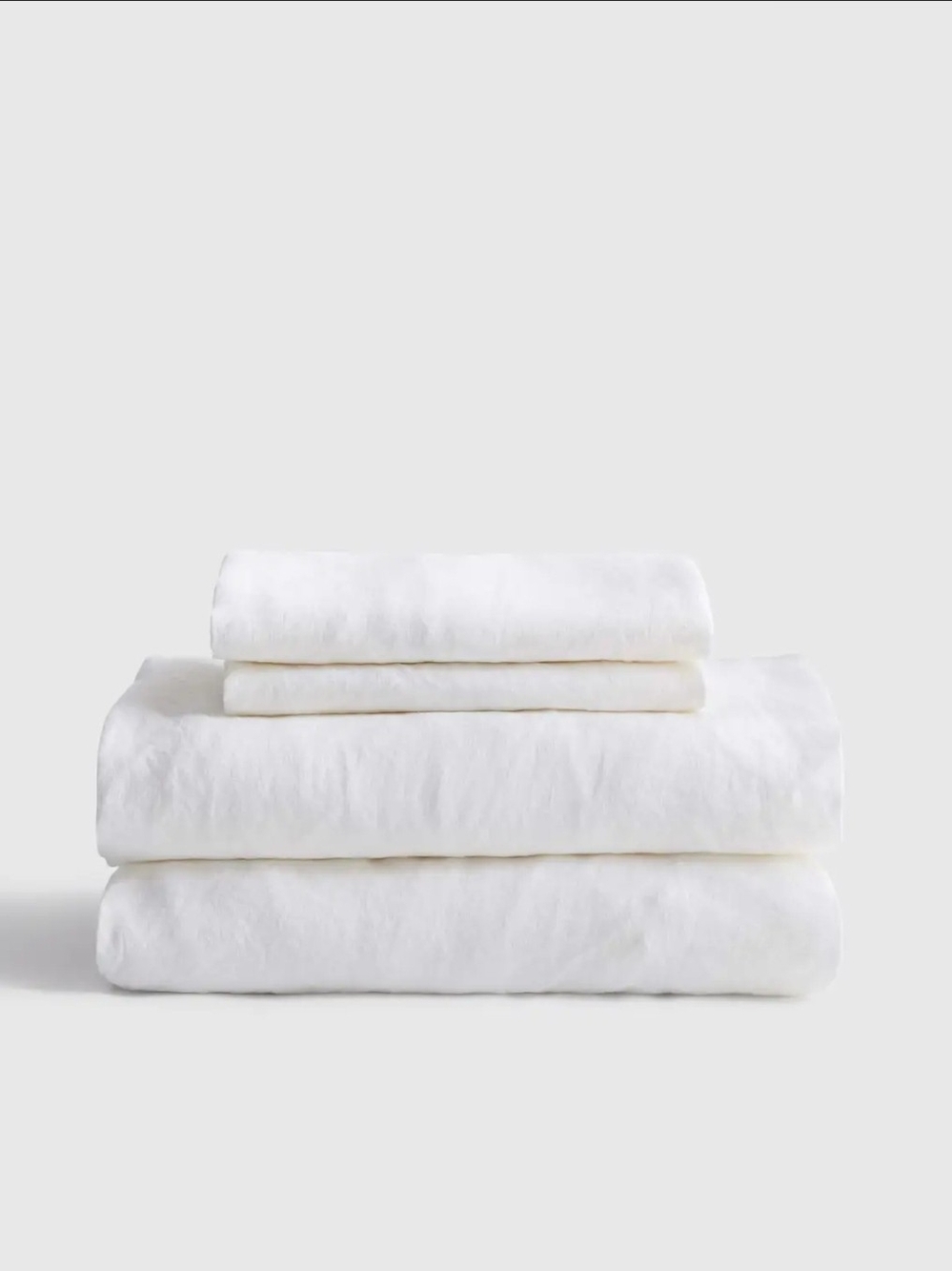 Quince European Linen Sheet Set - Cal-King - White - NWOT